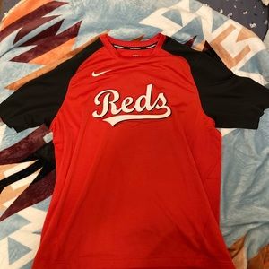 Cincinnati Reds player worn Nike warm up shirt